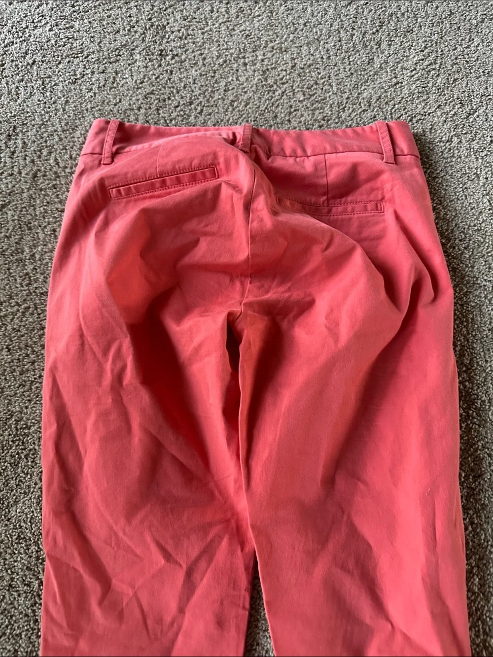 J. Crew Cropped Ankle Pants in Coral